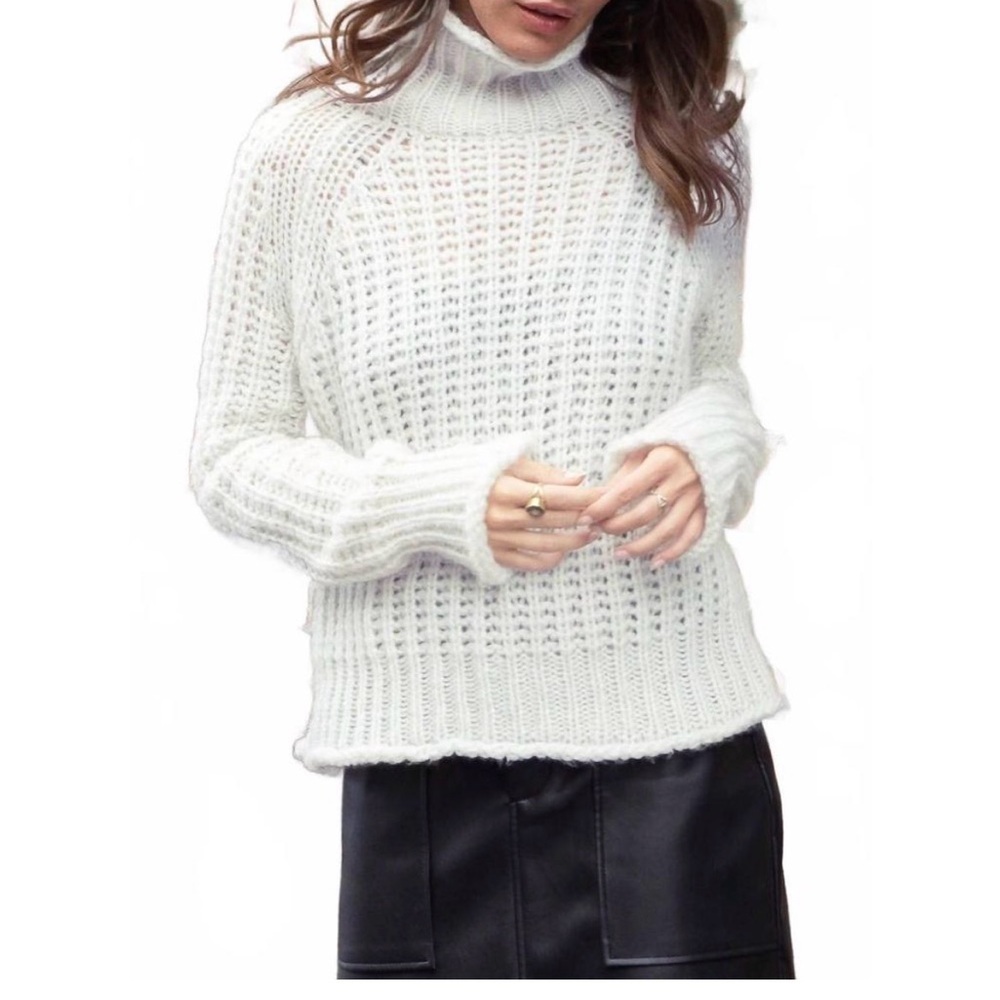 Wooden Ships Tara Rails Turtleneck Knit Sweater. Size M/L - Picture 1 of 8